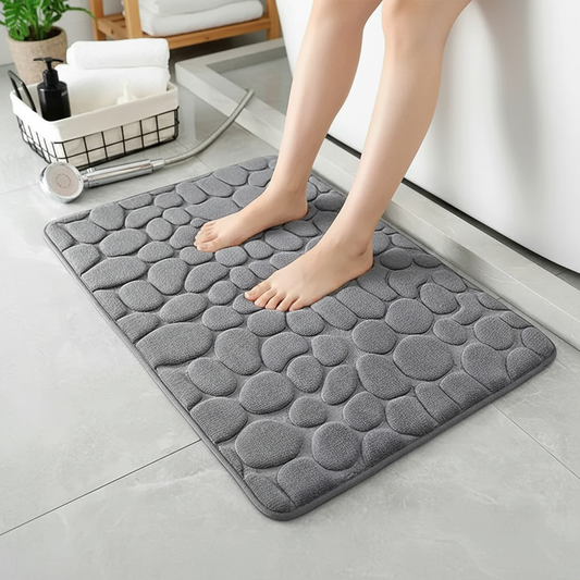 Quick Dry Cobblestone Bath Mat